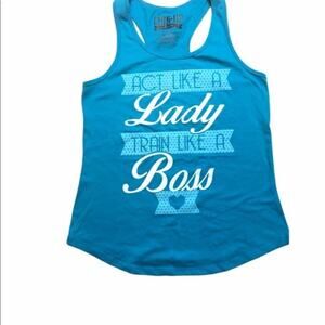 Chin Up Apparel Womens Graphic Tank Sz M